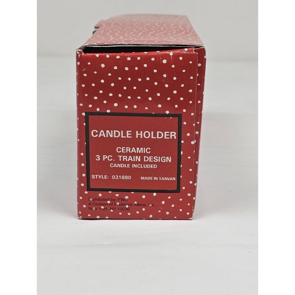 The Holiday Collection The Cooks Bazaar 3pc Train Candle Holder Christmas Decor - Picture 4 of 4